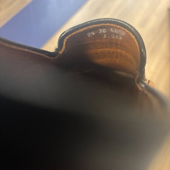 Allen Edmonds Randolph Black Leather Penny Loafers, Size 9.5 3E - Picture 8 of 8